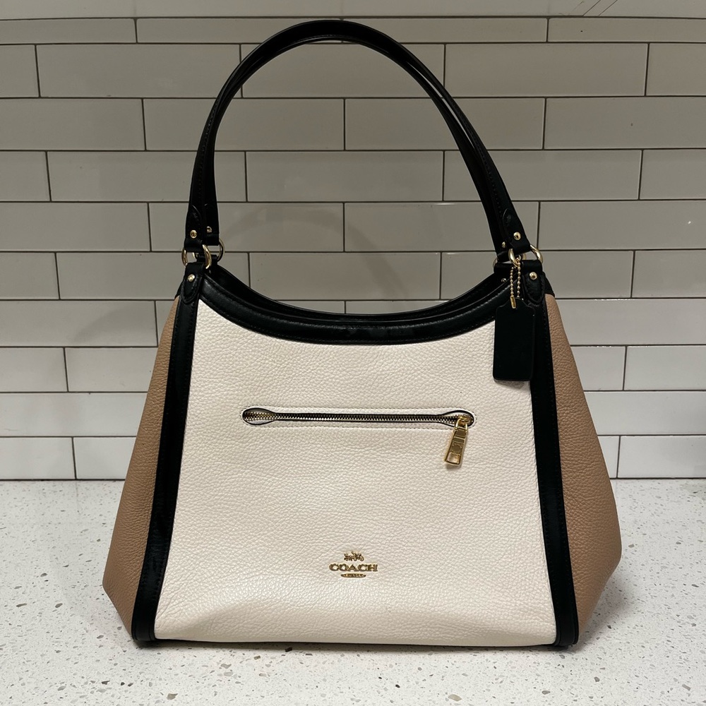 Coach kristy hand bag shoulder bag in colorblock
